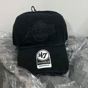 Lakers hat with pink detailing